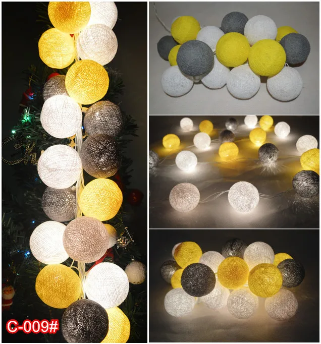 20 шт./компл. ватным тампоном гирлянды Фея вечерние свадебный Декор для дома и сада