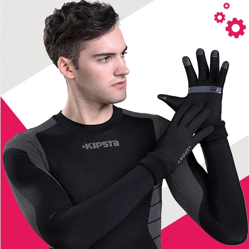 Зимние Теплые Перчатки для фитнеса велосипедные перчатки спорта тренажерный зал