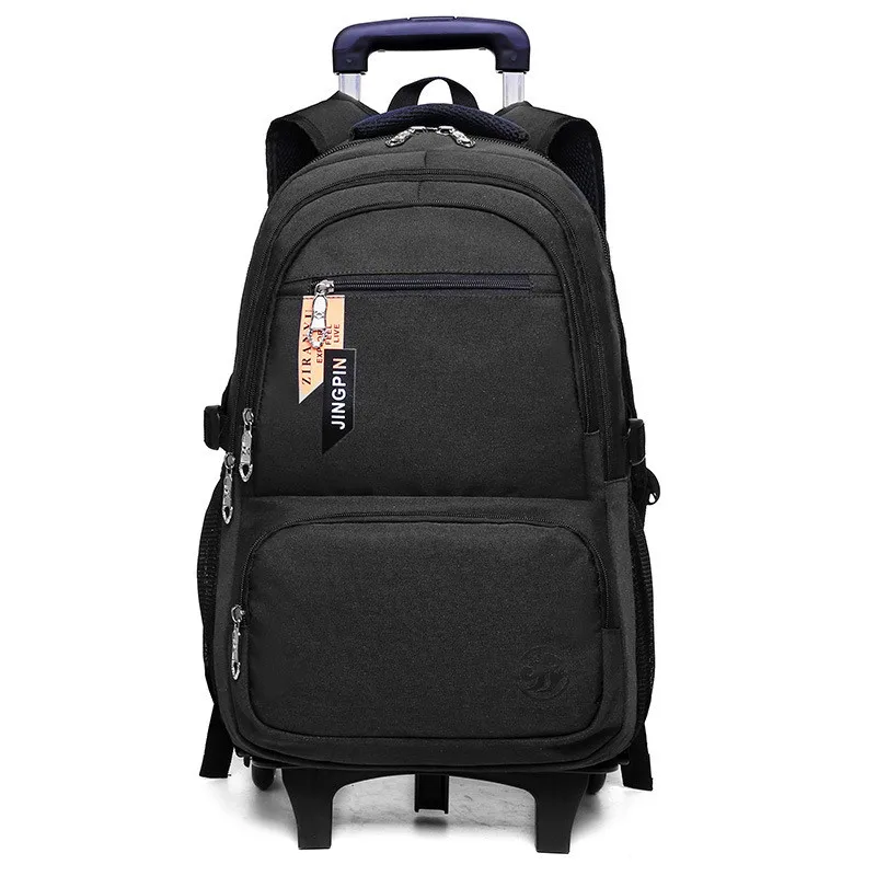 Съемный Детский рюкзак на колесиках для мальчиков, школьная сумка на колесиках, повседневный Дорожный чемодан, водонепроницаемый рюкзак на...
