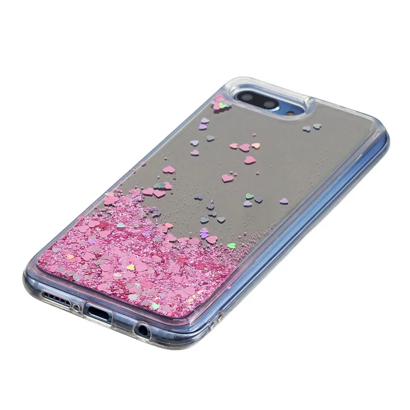 For Fundas Huawei Honor 10 Case Luxury Glitter Liquid Dynamic Soft Silicone Cases Honor10 Transparent Covers |