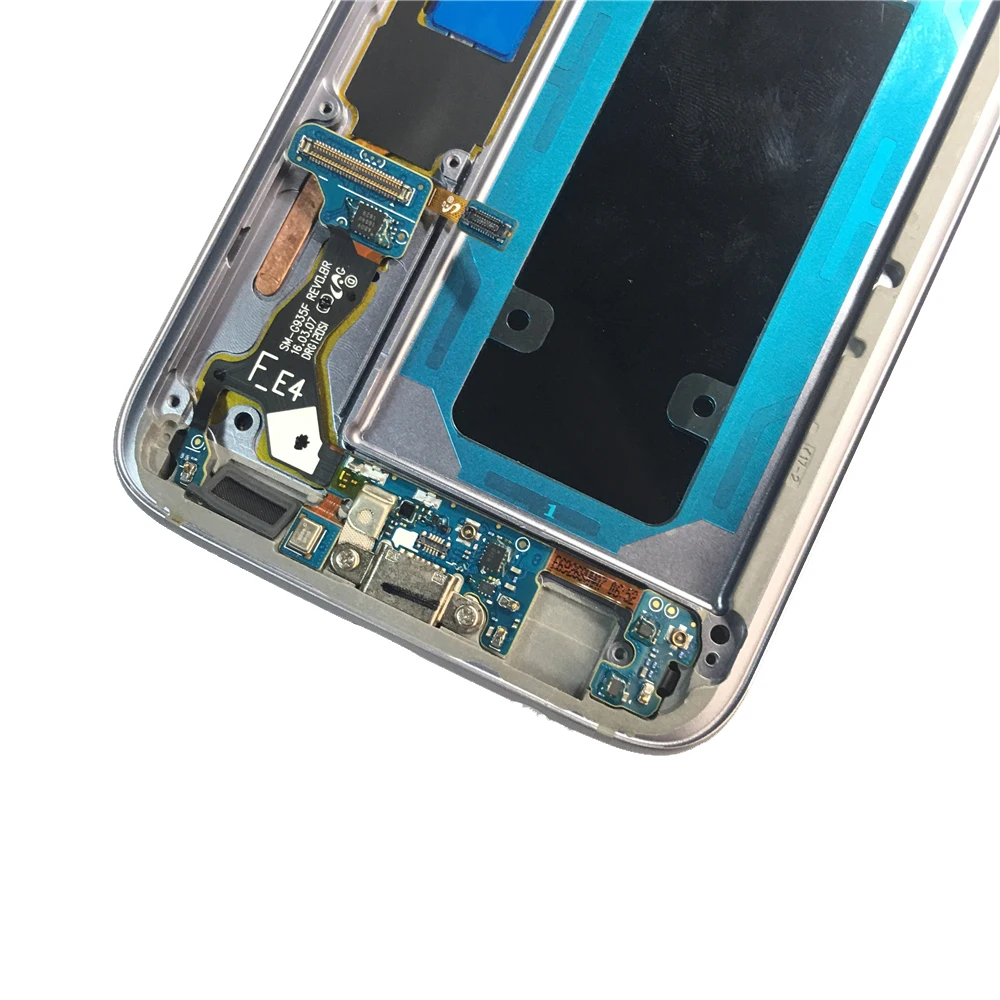 5 ''Супер AMOLED LCD с рамкой для SAMSUNG Galaxy s7 edge G935 G935F сенсорный экран дигитайзер