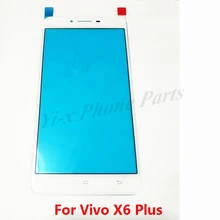 10PCS/lot White Black For Vivo X6 Plus Front Glass Touch Screen Panel Mobile Phone Replacement Parts