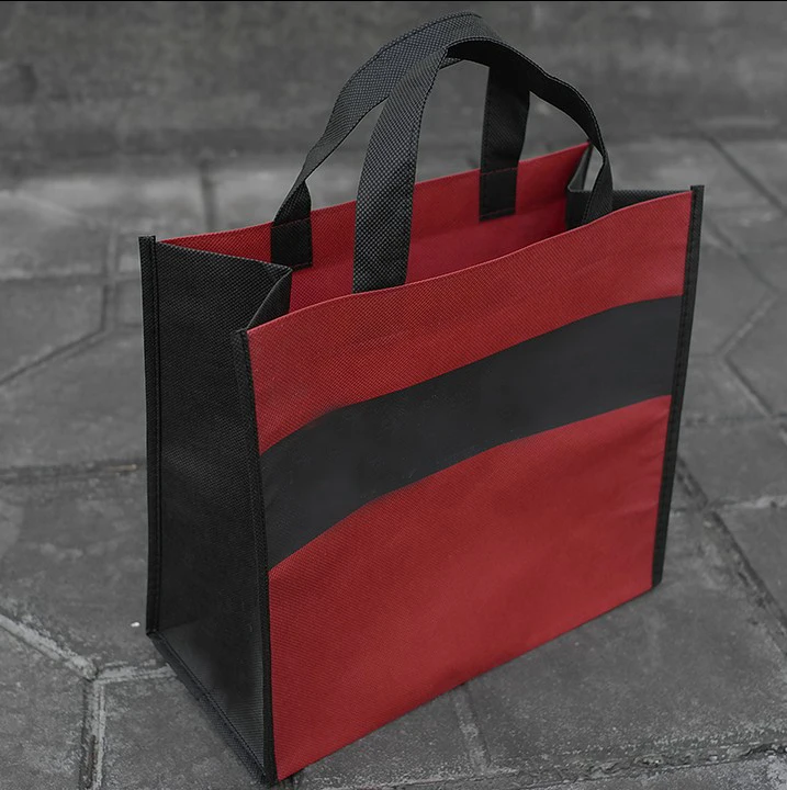 100 шт. Пользовательский логотип сумки для покупок любого размера и больше цветов