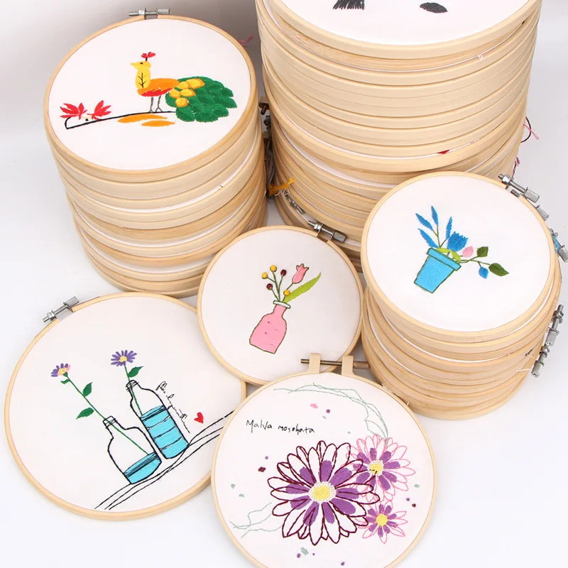 3 шт/набор легкая вышивка Продажа с бамбуковые обручи для начинающих рукоделие
