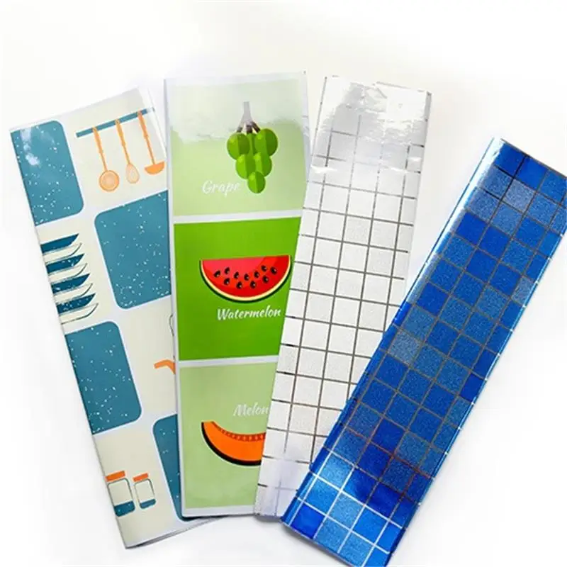 1 шт. алюминиевая фольга для кухни мозаичные Мультяшные самоклеящиеся
