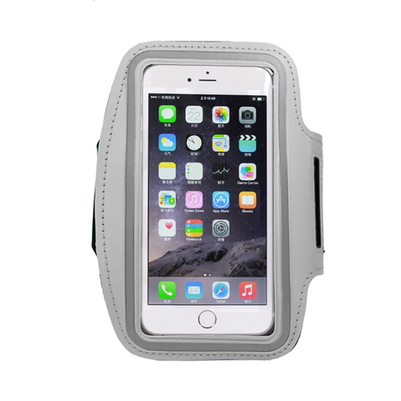 Серый Мягкий чехол для телефона SIXEVE Gym Running Arm для samsung Galaxy S3 S4 S5 Neo S6 S7 Edge S8 S9 Note 3 4 5 спортивный водонепроницаемый чехол - Цвет: Серый