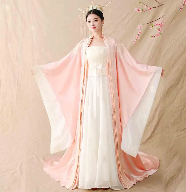 pink Для женщин Косплэй костюм феи Hanfu одежда Китайский традиционный Древний платье Танцы Одежда для сцены костюм принцессы Розовое платье - Цвет: pink