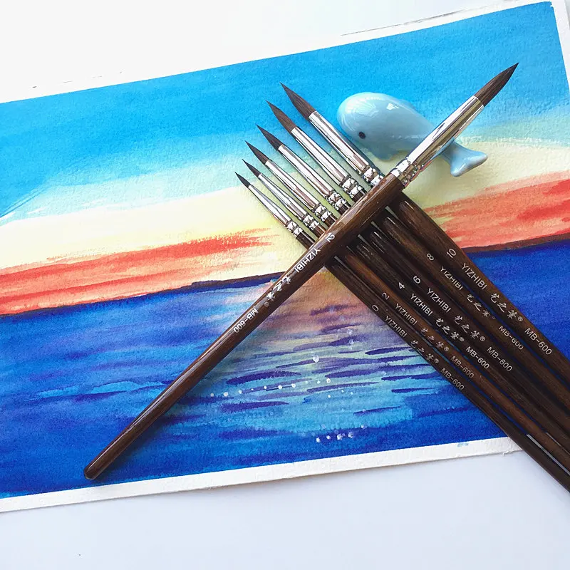 7pcs High Grade Paint Brush Watercolor Painting Set Quality Brushes for Art Supplies | Канцтовары для офиса и дома