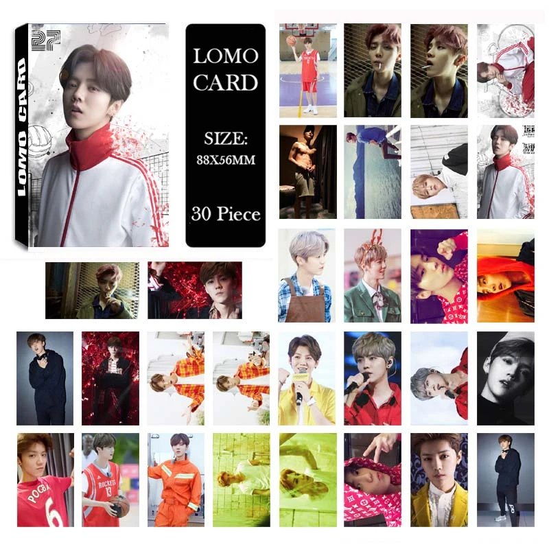 Youpop, KPOP, EXO, SEHUN, BAEKHYUN, для жизни, точный альбом, ЛОМО, карты, K-POP, новая мода, самодельная, бумажная, фото карта, Фотокарта, LK443