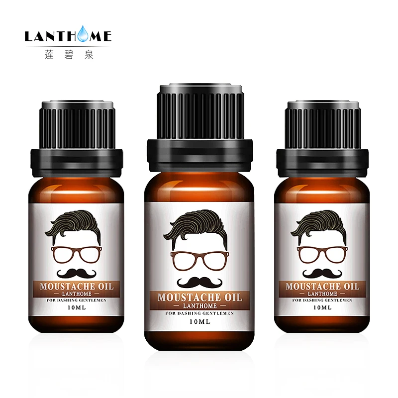 

3PC Mustache Growth Oil Beards Hair Thicker Essence Thick Sideburn Treatment Sunburst Alopecia Serum Product Beard Shaping