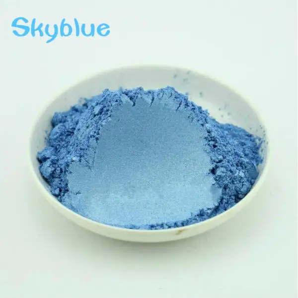 Sky Blue 50 г здоровая Натуральная Минеральная пудра MICA порошок сделай сам для мыла краситель для мыла макияж мыло для век Пудра - Цвет: Sky Blue