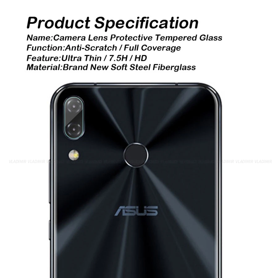 Nugokanaly Защитная пленка для задней камеры из закаленного стекла ASUS Zenfone 5 ZE620KL 5z