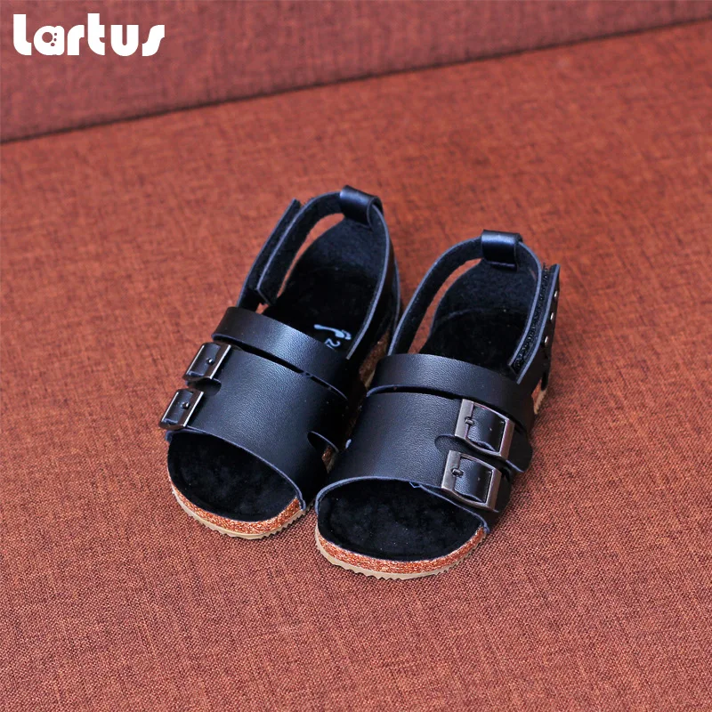 LARTUS/сандалии для девочек нескользящая обувь мальчиков с имитацией Окс тендон