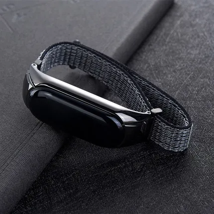 Dark Grey Для Xiaomi mi 4 3 ремешок на запястье нейлоновые полосы Спорт mi band 3 браслет для Xiaomi mi band 2 ремешок на запястье - Цвет ремешка: Dark Grey