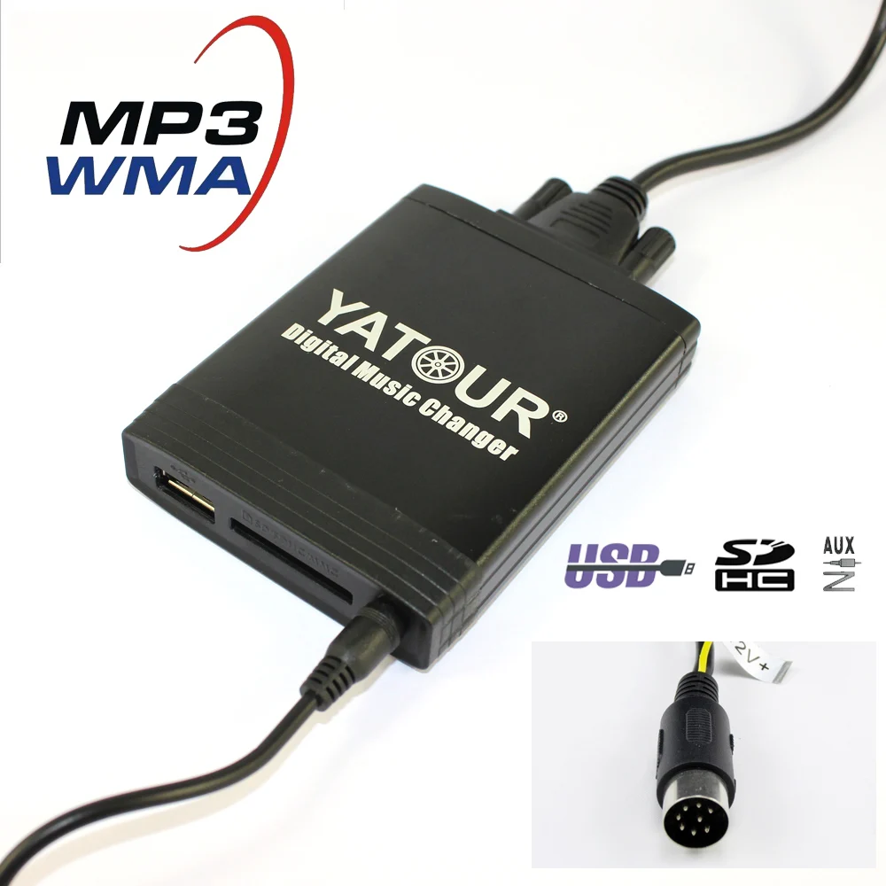 Yatour YT M06 Автомобильный цифровой музыки чейнджер для Volvo hu ххх x70 vc70 c70 S40 S60 S80 V40 с USB SD