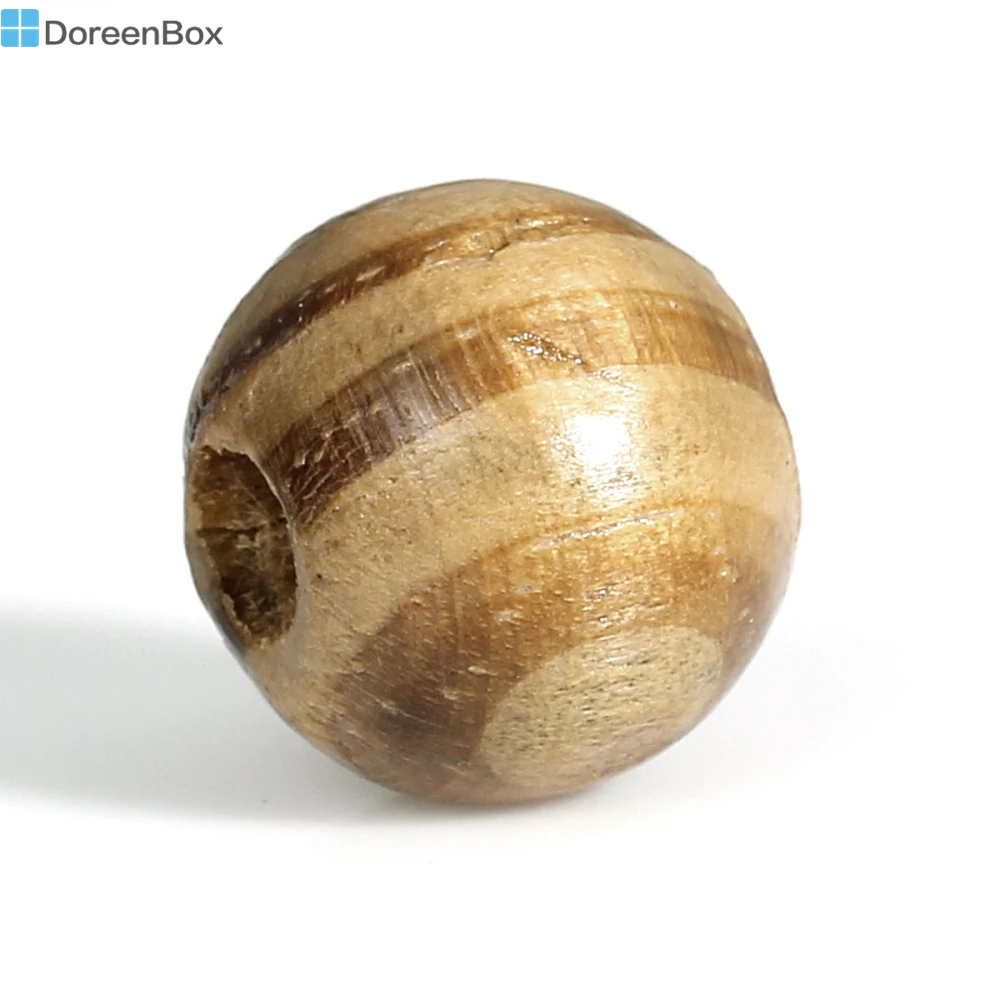 Doreen Box hot- 100 кофейные круглые деревянные разделители бисер 11 мм (B14230) | Украшения и