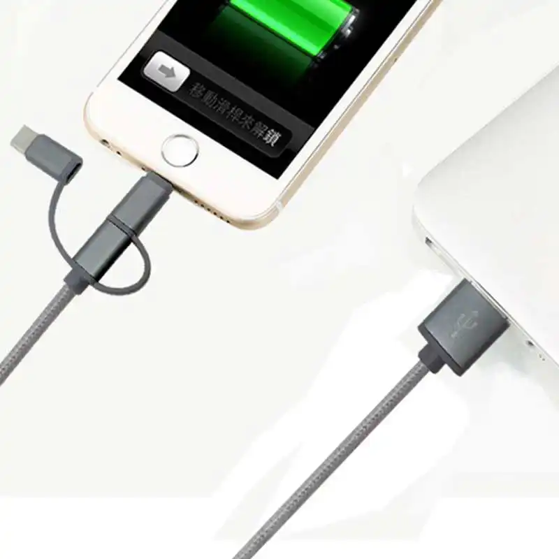 1 м 3 в нейлоновый быстрой зарядки USB кабель для передачи данных iPhone samsung просо LG