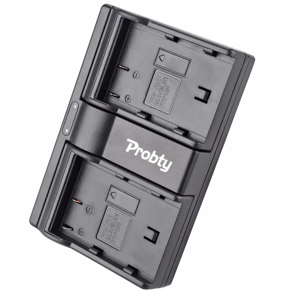 2Pcs PROBTY EN-EL3e EN EL3e Battery + USB Dual Charger 2-Port Plug For Nikon D70 D70S D80 D90 D100 D200 D300 D300S D700 Camera |
