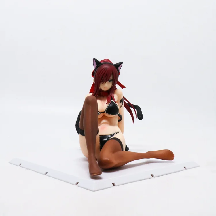 Аниме Сказочный хвост Erza Scarlet фигурка Сексуальная Сидящая осанка купальник