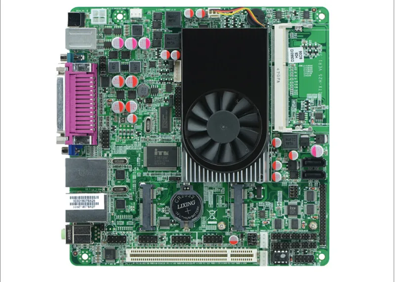 Мини Itx Промышленная материнская плата Intel Atom D2550 CPU безвентиляторная POS |