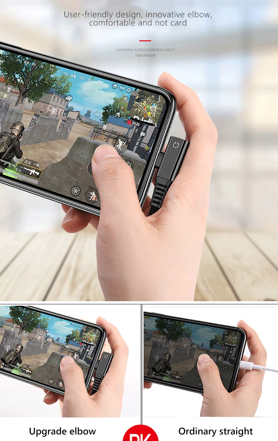 ACCEZZ двойное освещение зарядное устройство аудио адаптер для iphone X 8 7 Plus адаптеры для зарядки разветвитель AUX кабели 1,2 м для Apple XS MAX XR