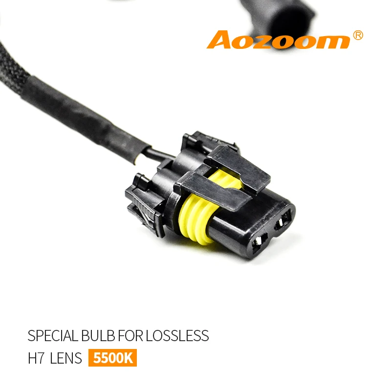 Aozoom BSQ HC21 12 в 35 Вт 2 шт. фары HID лампы для установки H7 без потерь объектив проектора