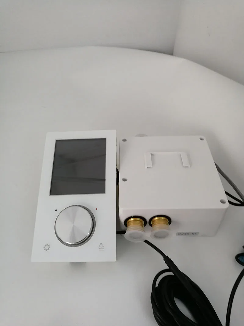 JMKWS lcd умный смеситель для душа термостатический клапан кран цифровой дисплей душевая панель сенсорный экран управление Душевая система в стену
