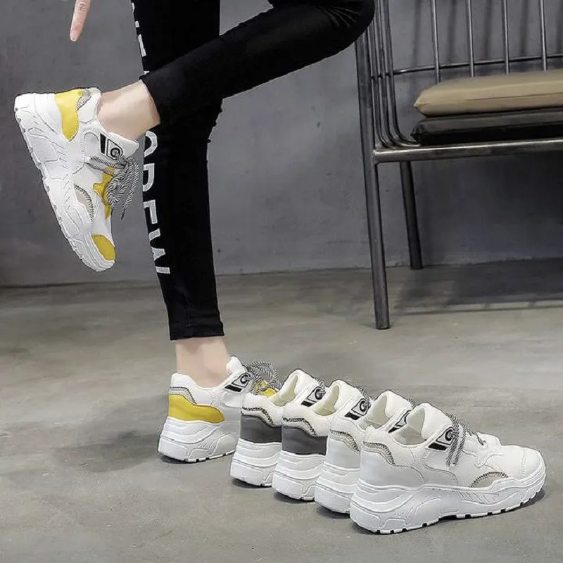 Женские кроссовки сезон осень модная повседневная обувь Женская Удобная дышащая