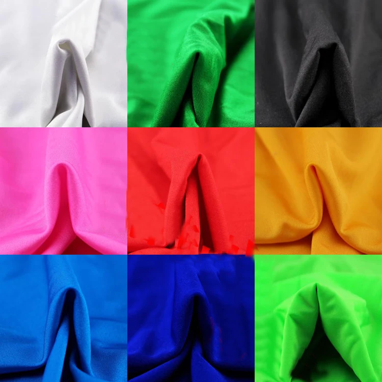 

16 colors 4 Way Stretch Knit Material Latin Clothing Sewing Nylon Spandex Fabric For Swimwear