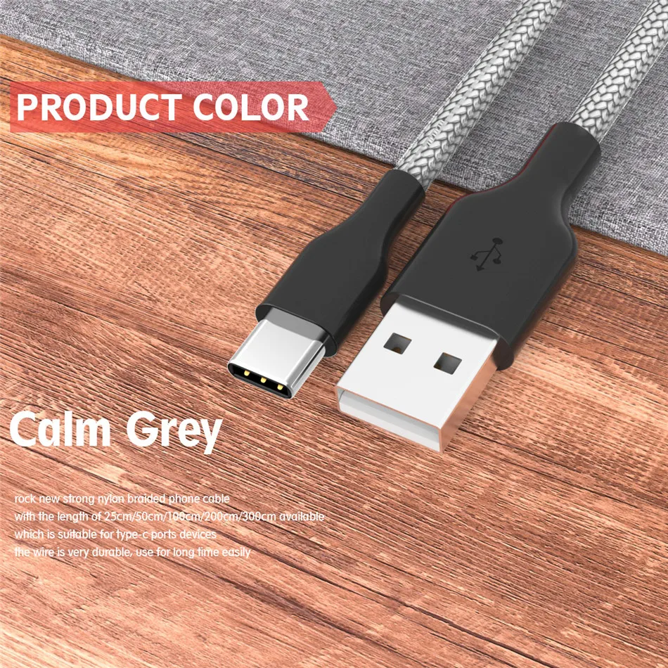 ROCK USB кабель для iphone type-C кабель Micro USB кабель для samsung Xiaomi LG кабель для быстрой зарядки для iphone X 8 7 Microusb Usb-C
