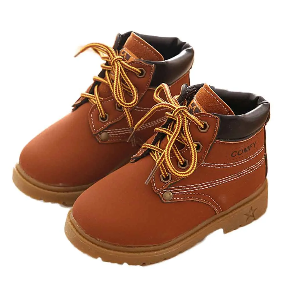 Обувь для мальчиков и девочек армейские кроссовки Martin детские зимние Утепленные