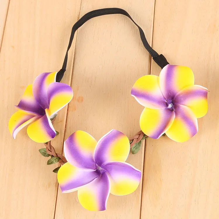 7 см большой красочный Яйцо цветок невесты Пляж волос Украшения современный