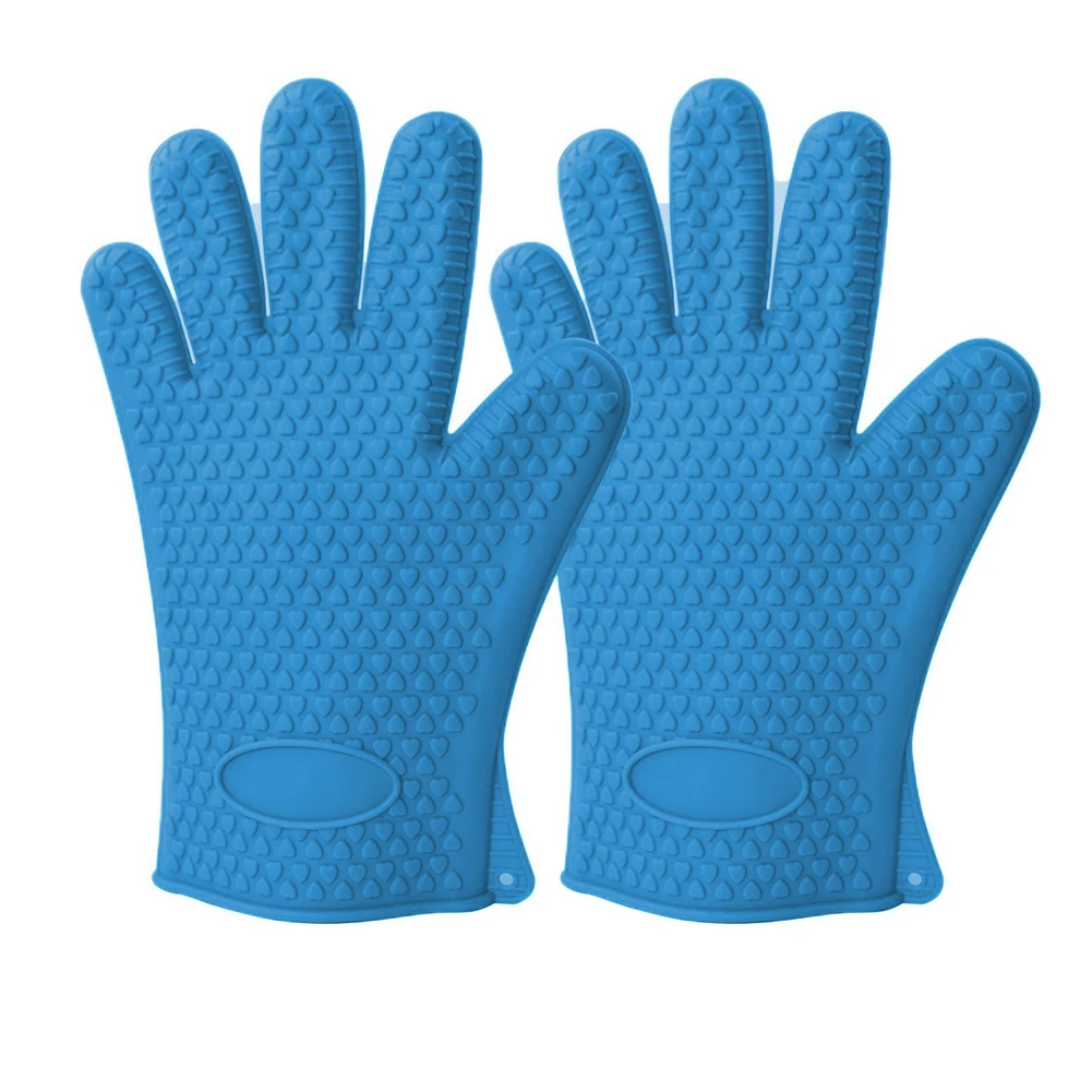Силиконовые перчатки водостойкие против пригорания Нескользящие духовка