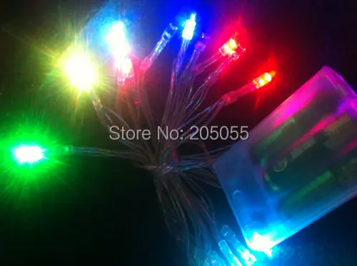 2 м 20led Батарея мощность многослойное Цвет RGB изменение гирлянда на свадьбу день