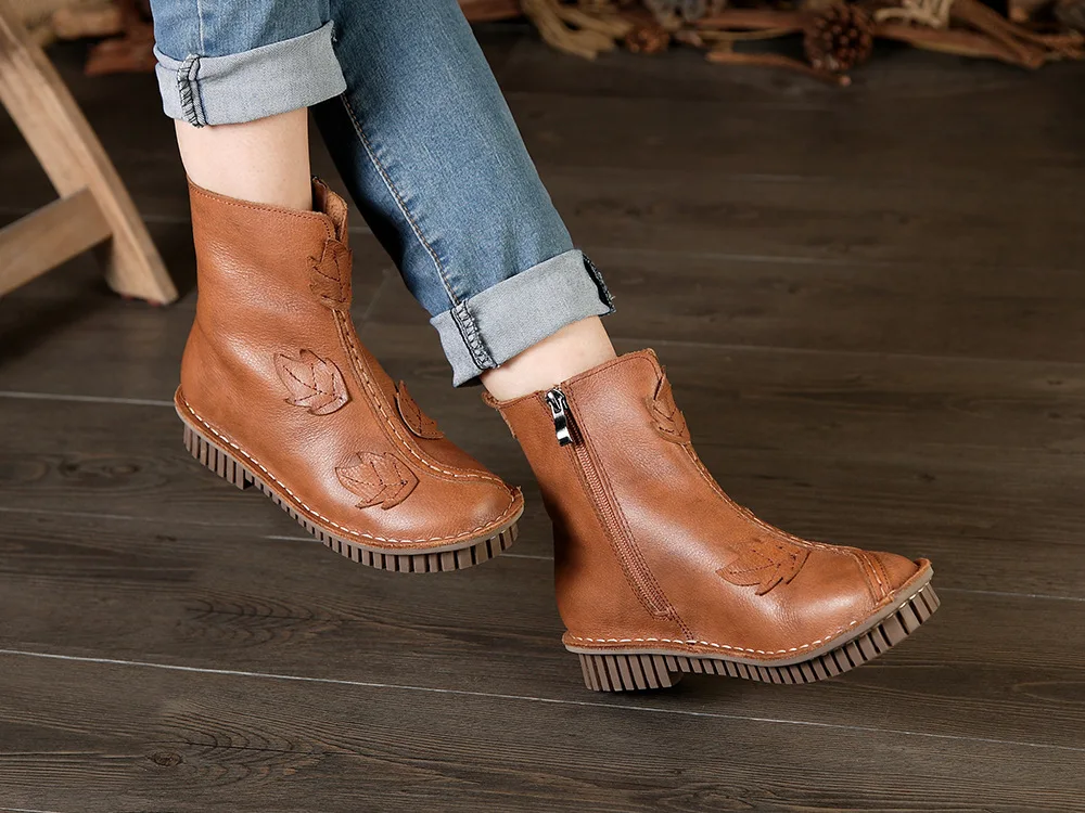 Зимние ботильоны Careaymade новинка Лидер продаж ботинки ручной работы с верхним