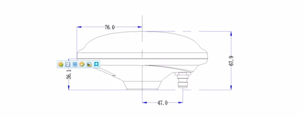 Navloate высокоточная антенна для съемки CORS RTK, gps/ГЛОНАСС/антенна Beidou, антенна GNSS AT-703