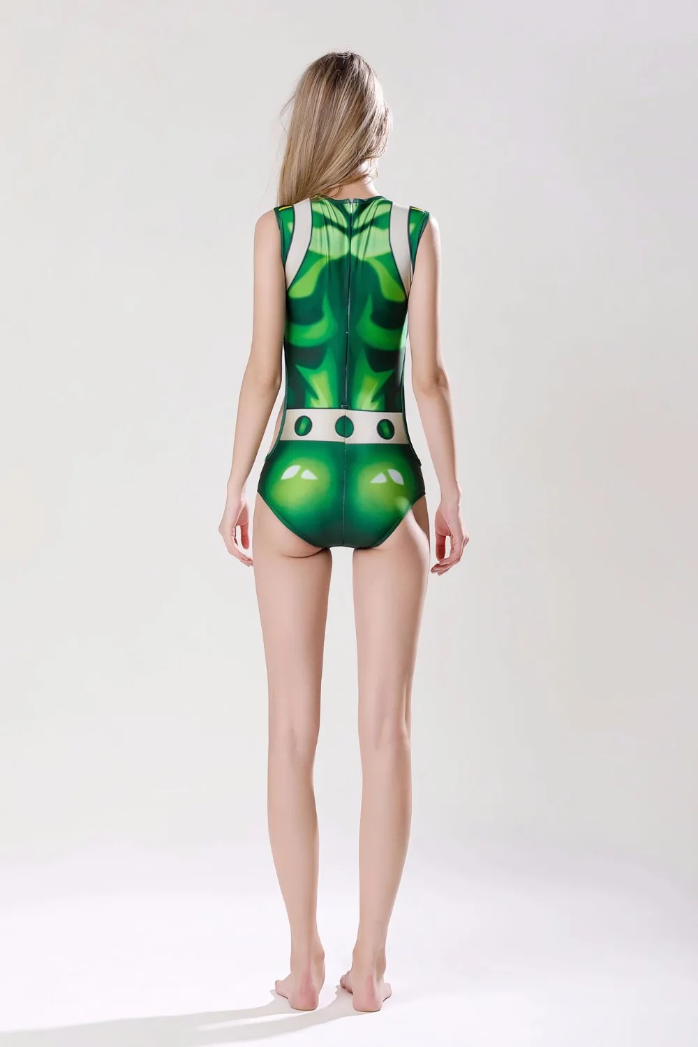 JP Аниме Boku no Hero academic Spandex купальный костюм Froppy аниме косплей Су ку водный цельный