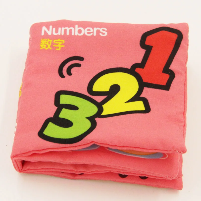 Numbers Детские игрушки книжки из мягкой ткани звук шелеста Младенческая Развивающая погремушка в коляску игрушка новорожденная кроватка детские игрушки 0-36 месяцев - Цвет: Numbers