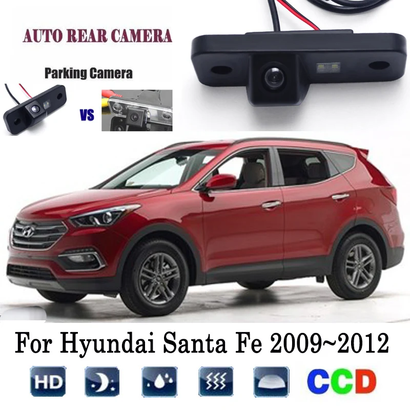 

Reversing camera For Hyundai Santa Fe 2009~2012 Instead of Original Factory License plate camera / RearView Camera