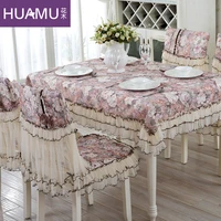 grade fashion top european style dining table cloth chair covers cushion chair cover rustic lace cloth set tablecloths