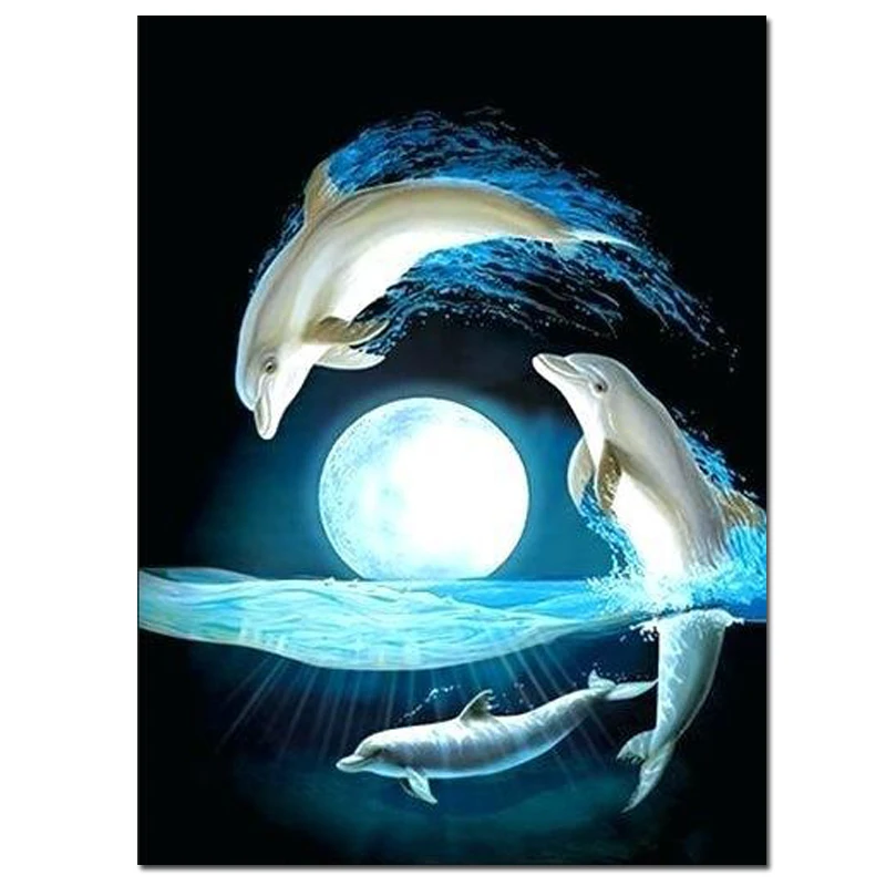 Алмазная 5D картина с квадратными стразами JS5070 | Дом и сад