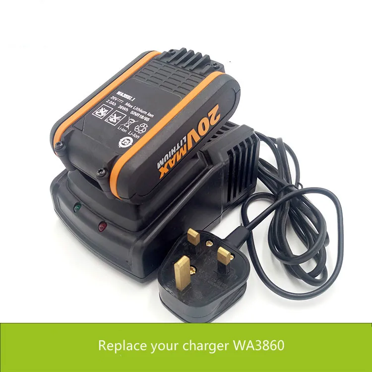 Быстрое зарядное устройство 20 в для замены WORX WA3860 WA3551 WA3549 WA3550 WA3553|Зарядные