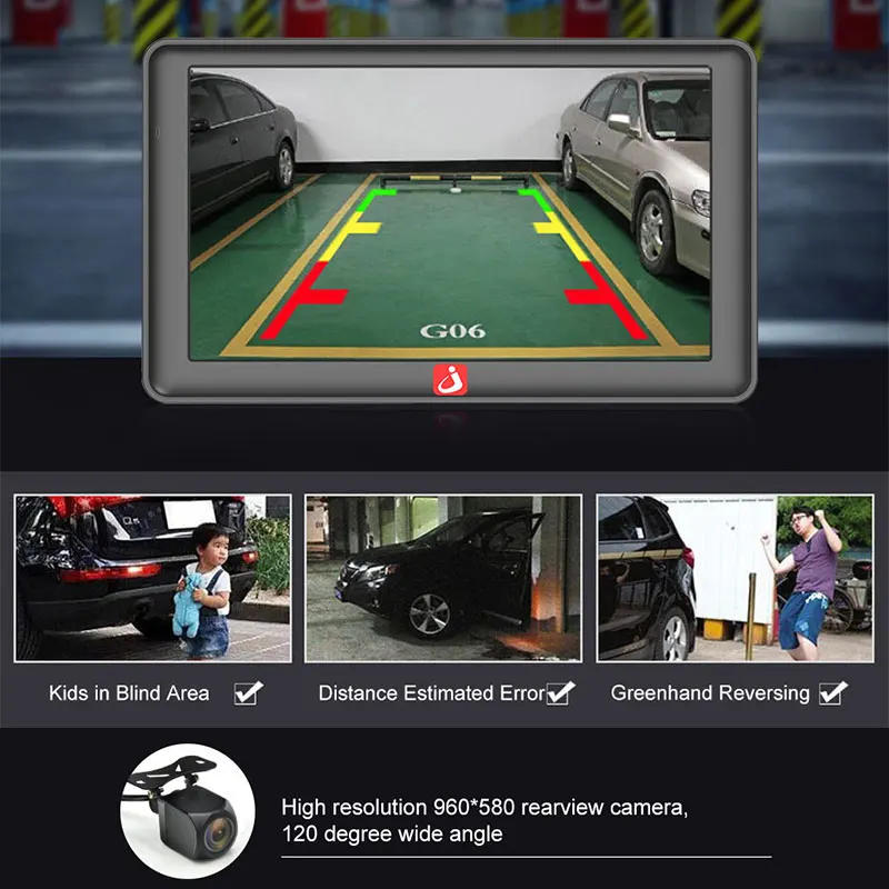Навигаторы Junsun 7 дюймов HD Автомобильный GPS Навигации FM MP3/MP4 Плееры Навител/Европа