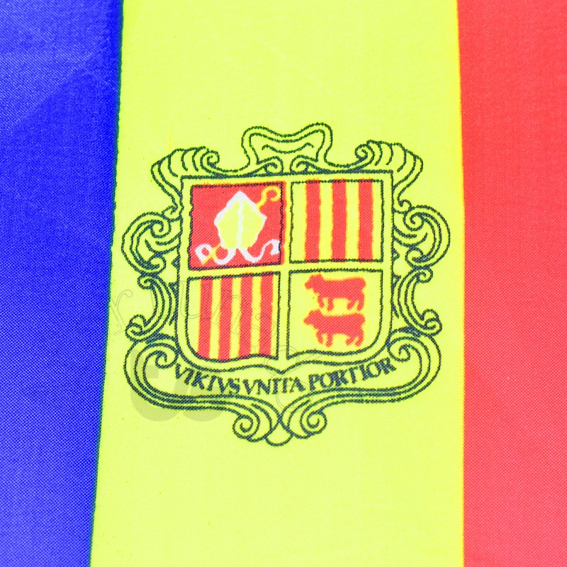 Andorra 14*21cm flag Banner hand waving National Home Decoration banner | Дом и сад