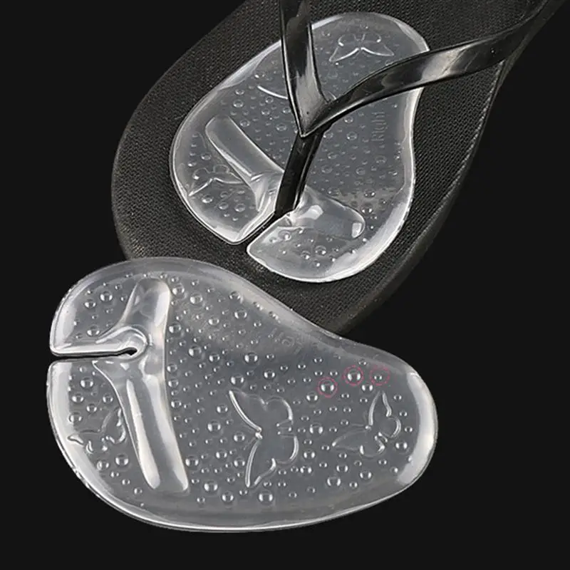 Гелевые шлепанцы прокладки для передней части стопы с рисунком бабочки зажимы