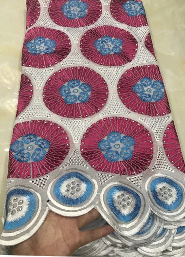 orange blue Nigerian Lace fabrics 2019 African Swiss Voile High Quality in Switzerland For Wedding EM017 | Дом и сад