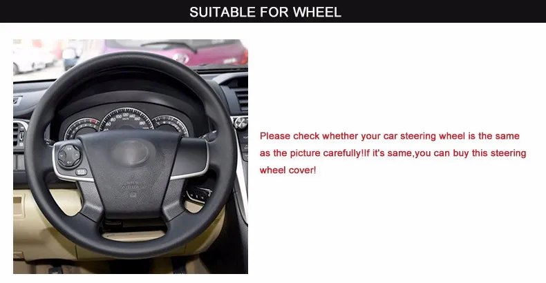 MEWANT для 2012 2013 Toyota Camry черный Микро волокно искусственная кожа Чехол рулевого колеса автомобиля аксессуары для интерьера