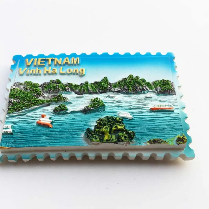 Вьетнам Halong Bay рисунок на холодильник наклейка креативный пейзаж магнит сувенир