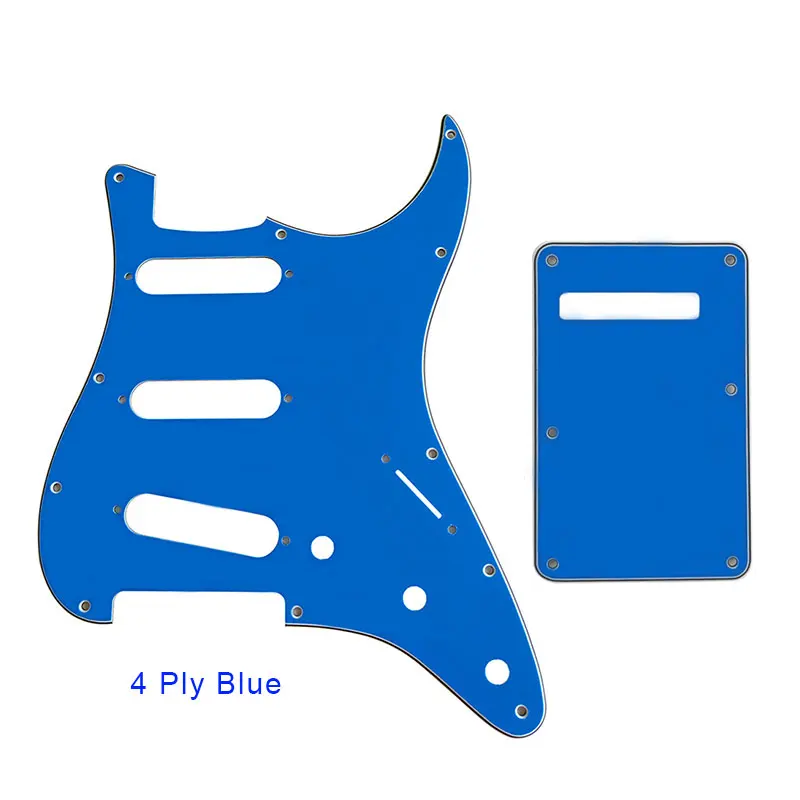 Запчасти для гитары Pleroo-для США \ Мехико Fd Stratocaster 72' 11 Отверстие для винта Стандарт St& задняя пластина царапина пластина Многоцветный выбор