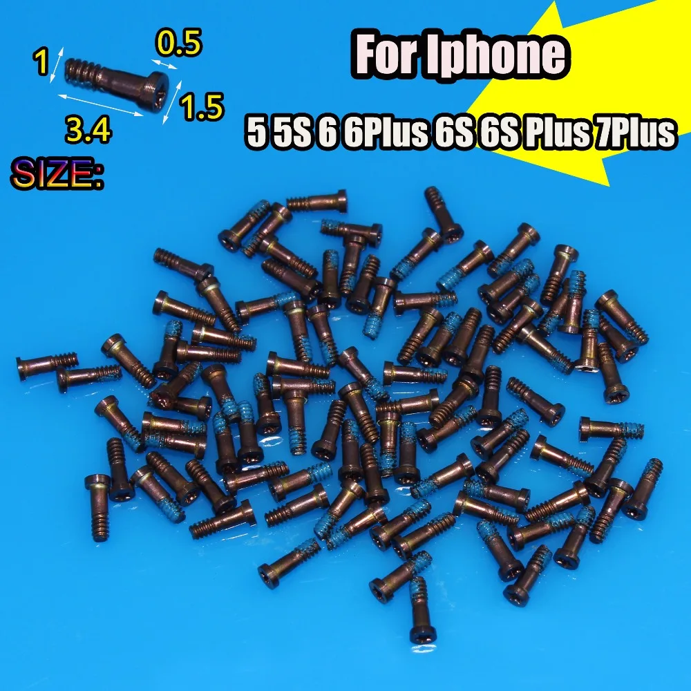 2 шт. Новинка 0 8 звезда нижний винт Замена для iphone 6 S Plus 7plus 5 5s